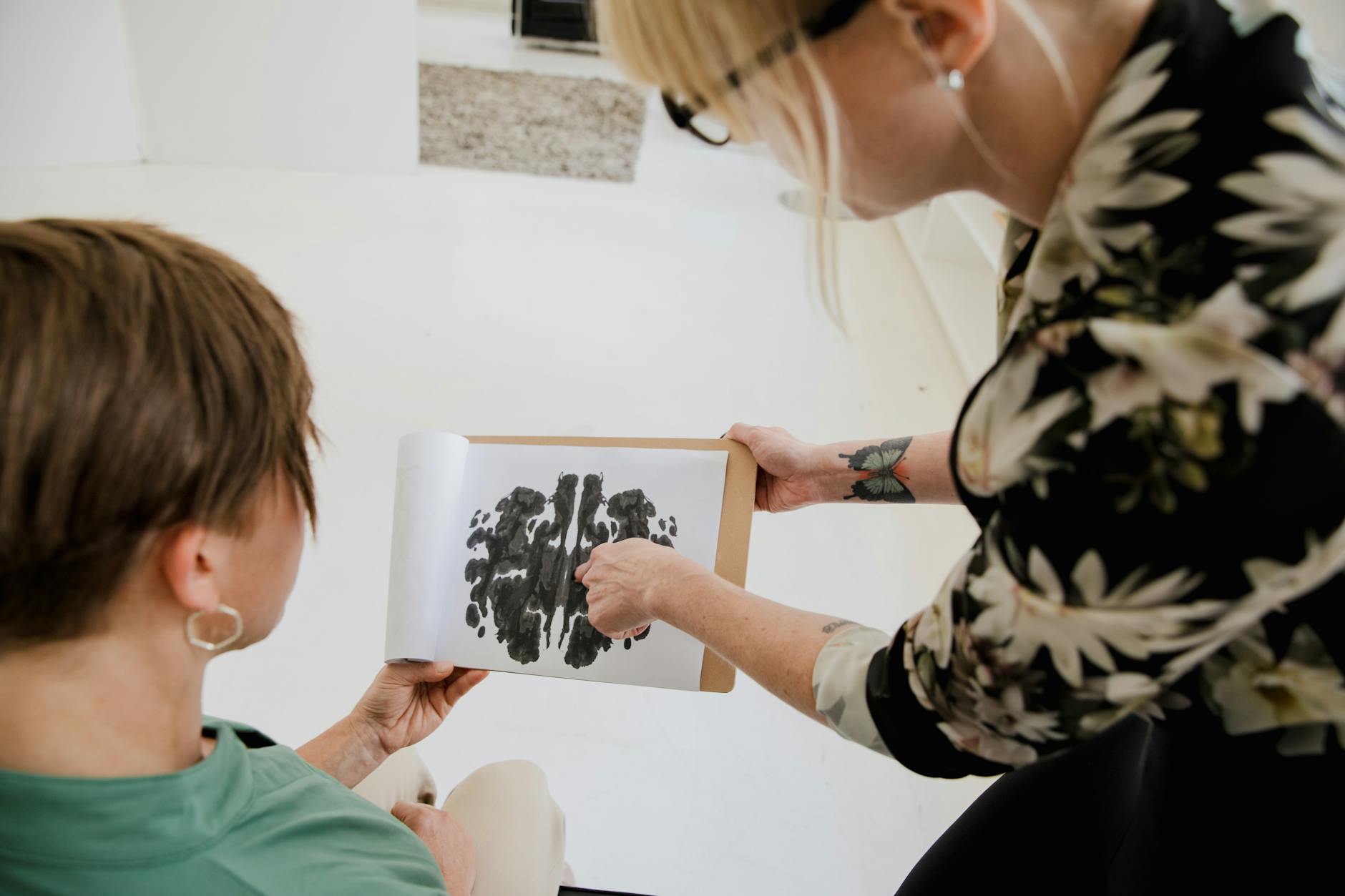 woman in a therapy office